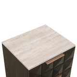 Nachtkastje Claremont 2-laden (Brown) van Richmond Interiors – Luxe comfort op maat van PureWonen. Vraag naar de beste prijs.