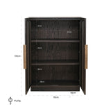Wandkast Claremont 2-deurs (Brown) van Richmond Interiors – Luxe comfort op maat van PureWonen. Vraag naar de beste prijs.