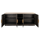 Dressoir Claremont brown  4-doors 2-shelves