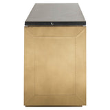 Dressoir Finsbury 4-deurs (Black/gold) van Richmond Interiors – Luxe comfort op maat van PureWonen. Vraag naar de beste prijs.