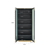 Wandkast Finsbury 2-deurs (Black/gold) van Richmond Interiors – Luxe comfort op maat van PureWonen. Vraag naar de beste prijs.