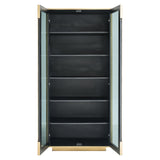 Wandkast Finsbury 2-deurs (Black/gold) van Richmond Interiors – Luxe comfort op maat van PureWonen. Vraag naar de beste prijs.