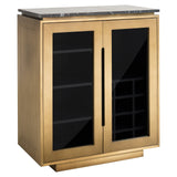 Dressoir Finsbury 2-deurs (Black/gold) van Richmond Interiors – Luxe comfort op maat van PureWonen. Vraag naar de beste prijs.