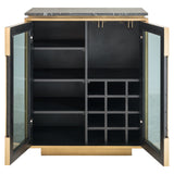 Dressoir Finsbury 2-deurs (Black/gold) van Richmond Interiors – Luxe comfort op maat van PureWonen. Vraag naar de beste prijs.