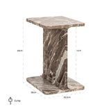 Bijzettafel Benson (Brown) van Richmond Interiors – Luxe comfort op maat van PureWonen. Vraag naar de beste prijs.