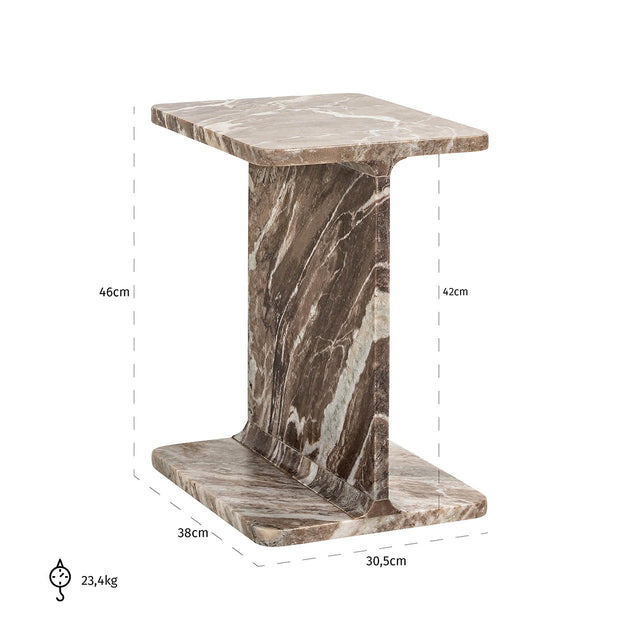 Bijzettafel Benson (Brown) van Richmond Interiors – Luxe comfort op maat van PureWonen. Vraag naar de beste prijs.