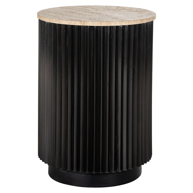 Bijzettafel Hampton 45Ø (Dark brown) van Richmond Interiors – Luxe comfort op maat van PureWonen. Vraag naar de beste prijs.