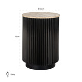 Bijzettafel Hampton 45Ø (Dark brown) van Richmond Interiors – Luxe comfort op maat van PureWonen. Vraag naar de beste prijs.