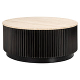 Salontafel Hampton 90Ø (Dark brown) van Richmond Interiors – Luxe comfort op maat van PureWonen. Vraag naar de beste prijs.