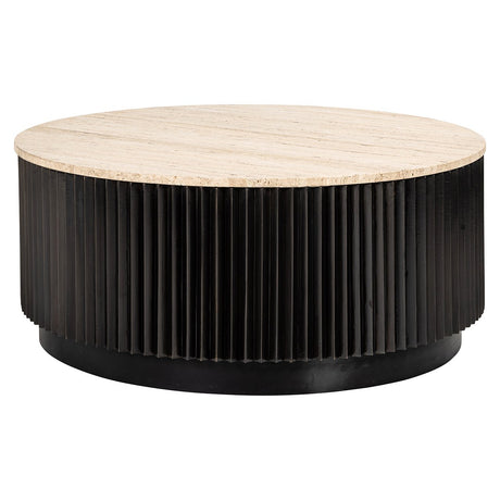 Salontafel Hampton 90Ø (Dark brown) van Richmond Interiors – Luxe comfort op maat van PureWonen. Vraag naar de beste prijs.