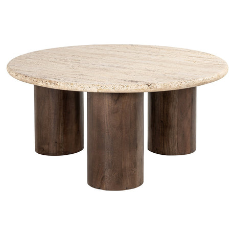 Salontafel Douglas 90Ø (Brown) van Richmond Interiors – Luxe comfort op maat van PureWonen. Vraag naar de beste prijs.