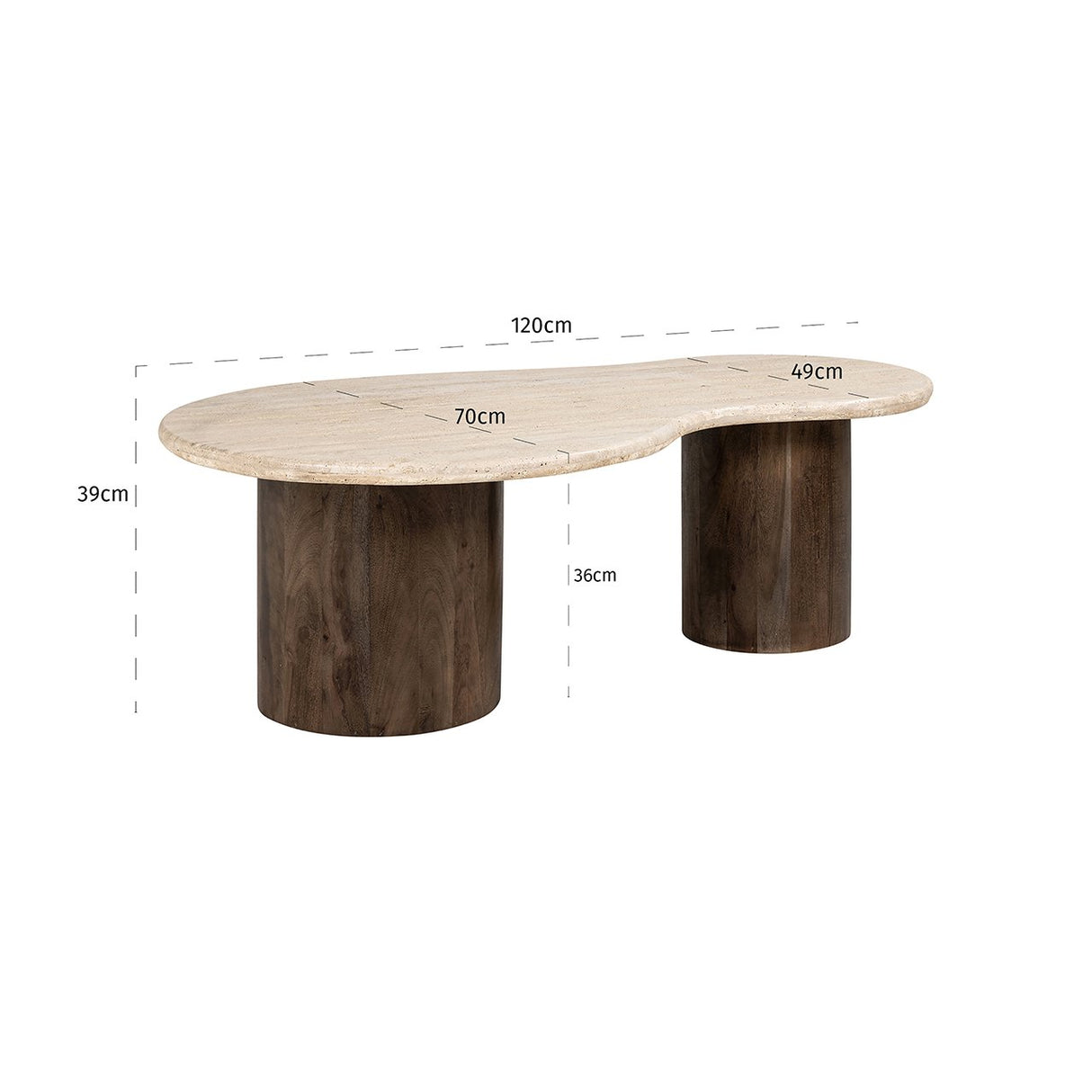 Salontafel Douglas (Brown) van Richmond Interiors – Luxe comfort op maat van PureWonen. Vraag naar de beste prijs.