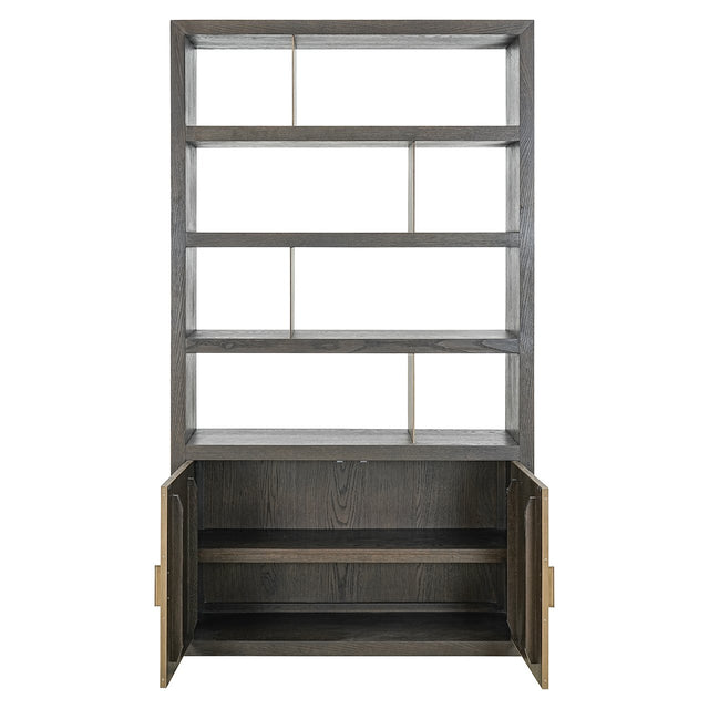 Wandkast Rivertree 3-planken 2-deurs (Brown) van Richmond Interiors – Luxe comfort op maat van PureWonen. Vraag naar de beste prijs.