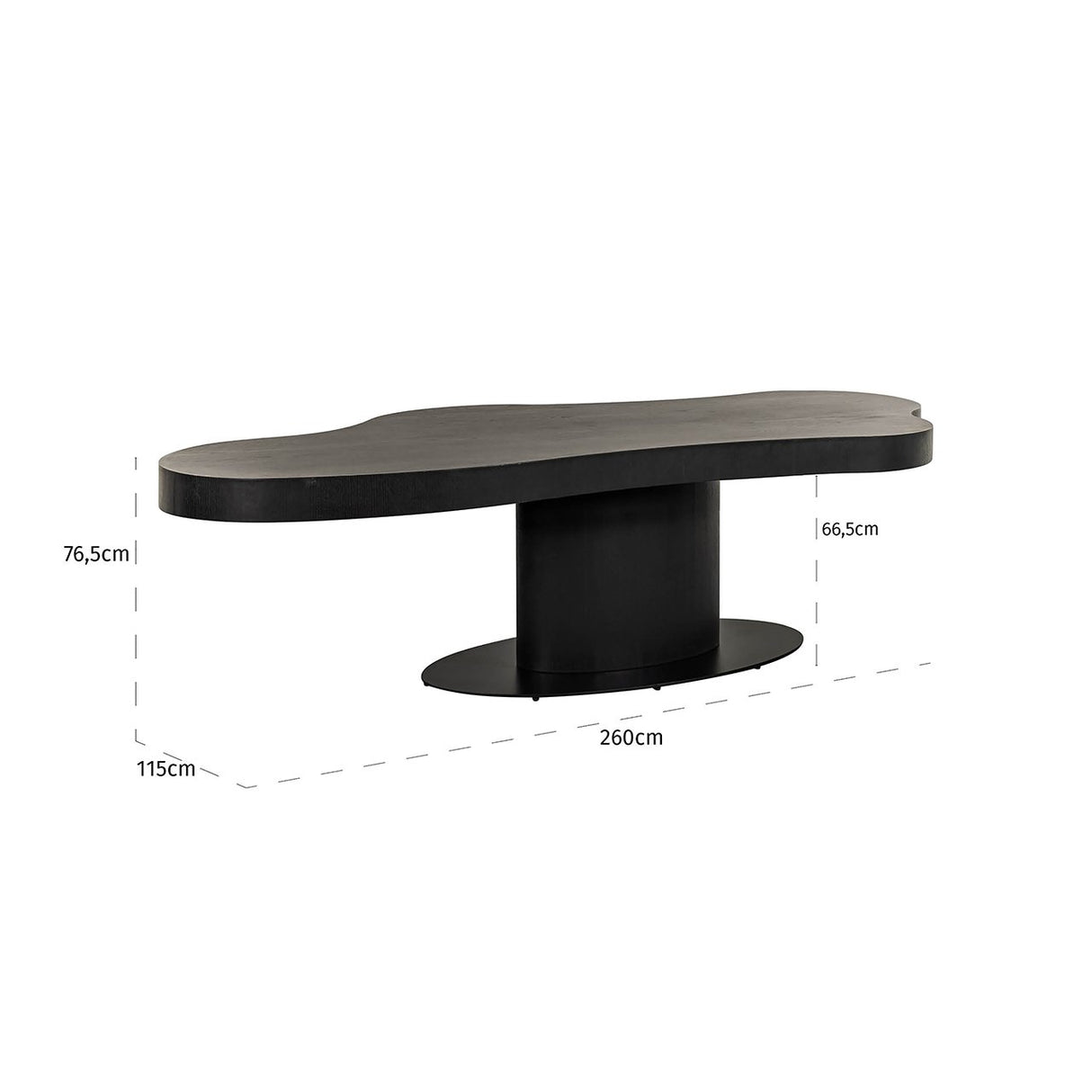 Eettafel Bogor 260 (Dark coffee) van Richmond Interiors – Luxe comfort op maat van PureWonen. Vraag naar de beste prijs.