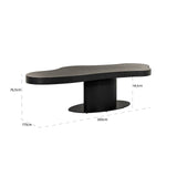 Eettafel Bogor 260 (Dark coffee) van Richmond Interiors – Luxe comfort op maat van PureWonen. Vraag naar de beste prijs.
