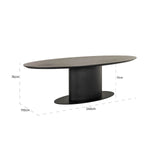 Eettafel Gordon 240 dark coffee (Dark coffee) van Richmond Interiors – Luxe comfort op maat van PureWonen. Vraag naar de beste prijs.
