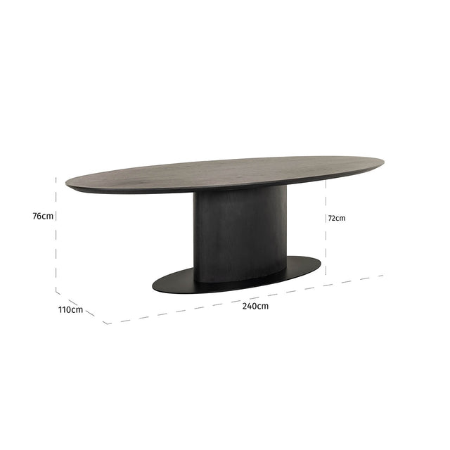 Eettafel Gordon 240 dark coffee (Dark coffee) van Richmond Interiors – Luxe comfort op maat van PureWonen. Vraag naar de beste prijs.
