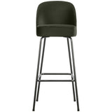 Vogue Barstoel 80 Cm Velvet Donkergroen