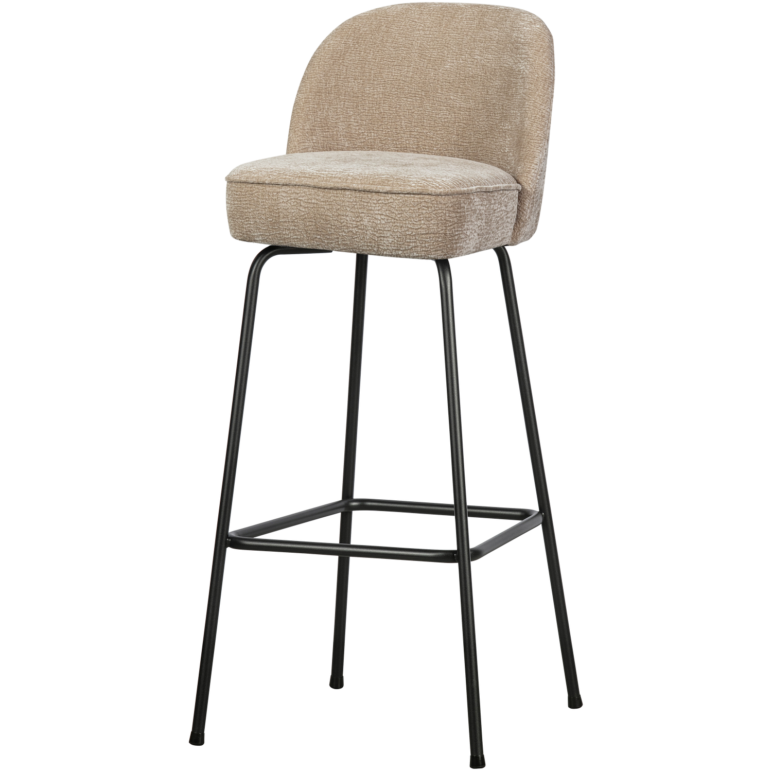 Vogue Barstoel 80 Cm 3 D Chenille Zand