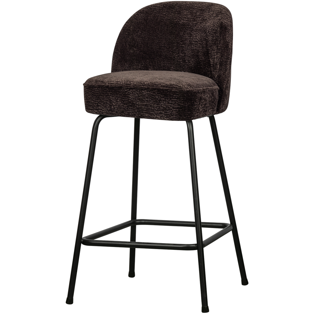 Vogue Barstoel 65 Cm 3 D Chenille Donkerbruin