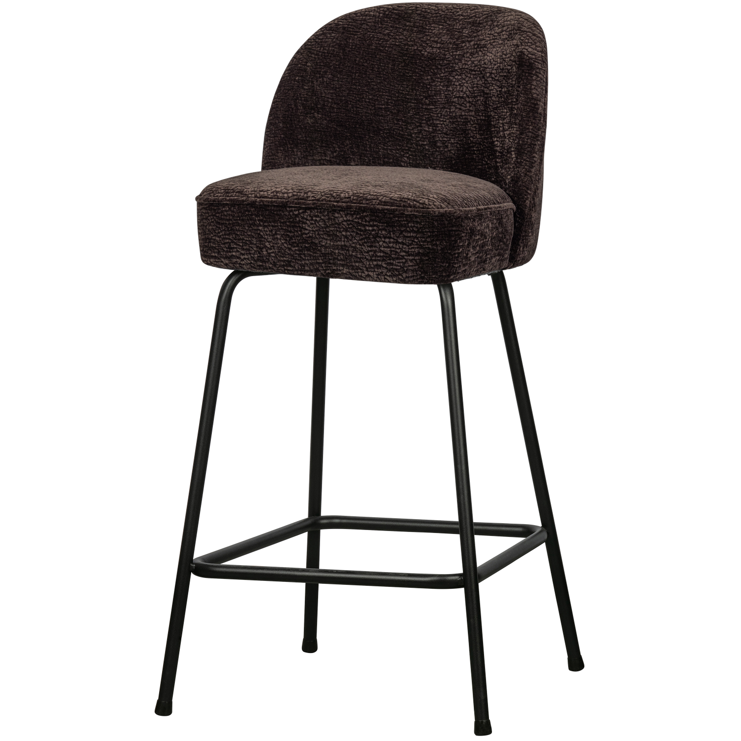 Vogue Barstoel 65 Cm 3 D Chenille Donkerbruin
