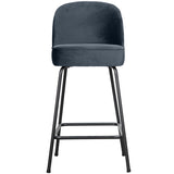 Vogue Barstoel 65 Cm Velvet Blauw