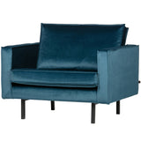 Rodeo Fauteuil Velvet Blauw