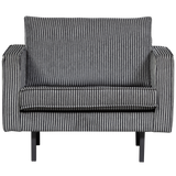 Rodeo Fauteuil Streep Zwart/Grijs