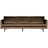 Rodeo 3 Zits Bank Velvet Taupe