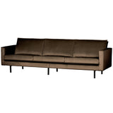 Rodeo 3 Zits Bank Velvet Taupe