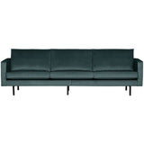 Rodeo 3 Zits Bank Velvet Groenblauw
