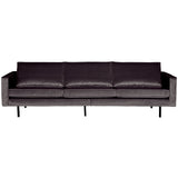 Rodeo 3 Zits Bank Velvet Antraciet