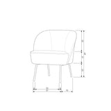 Vogue Fauteuil Velvet Blauw
