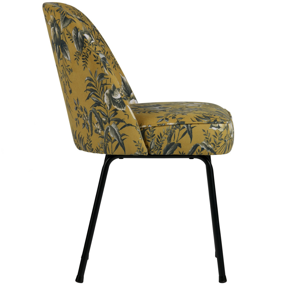 Vogue Eetkamerstoel Velvet Poppy Mosterd