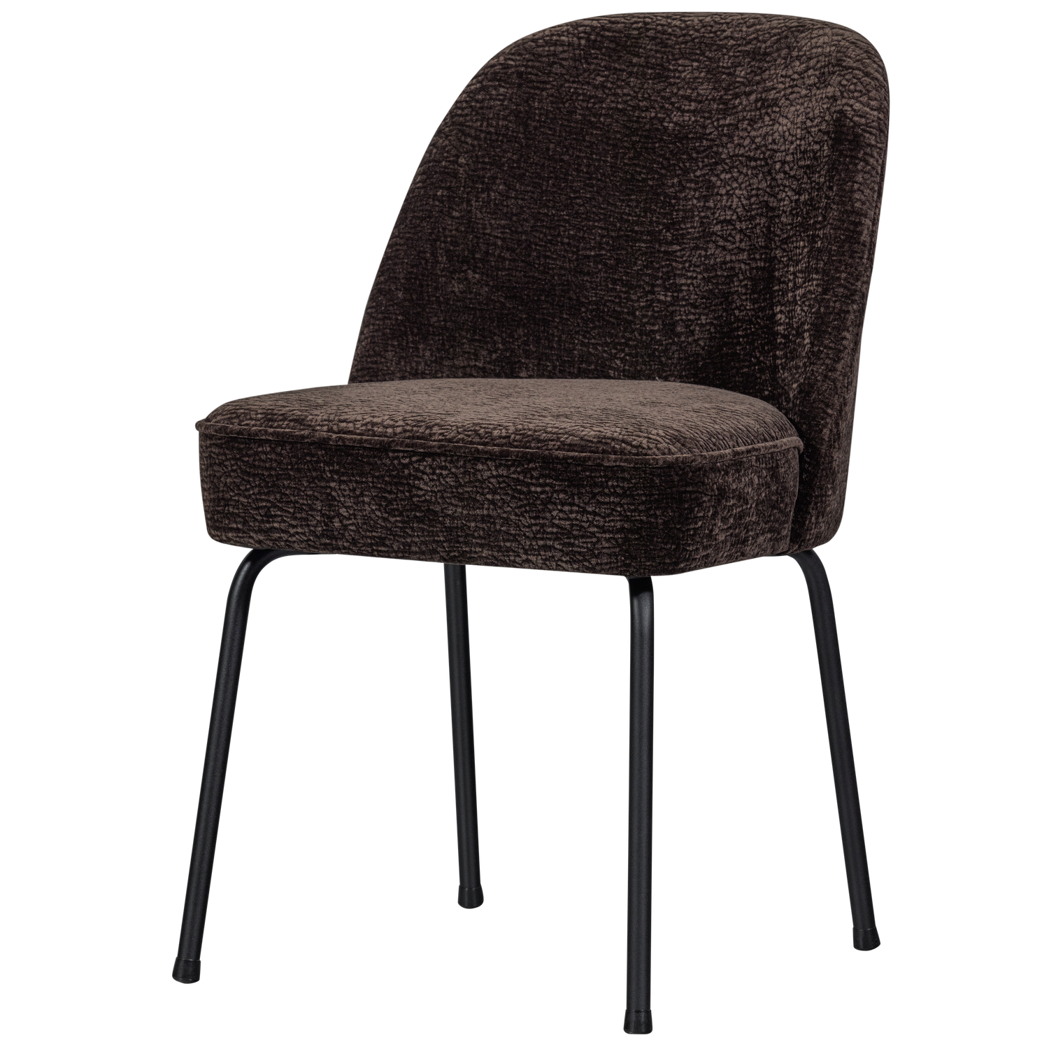 Vogue Eetkamerstoel 3 D Chenille Donkerbruin