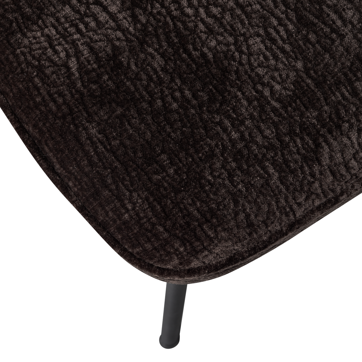 Vogue Eetkamerstoel 3 D Chenille Donkerbruin