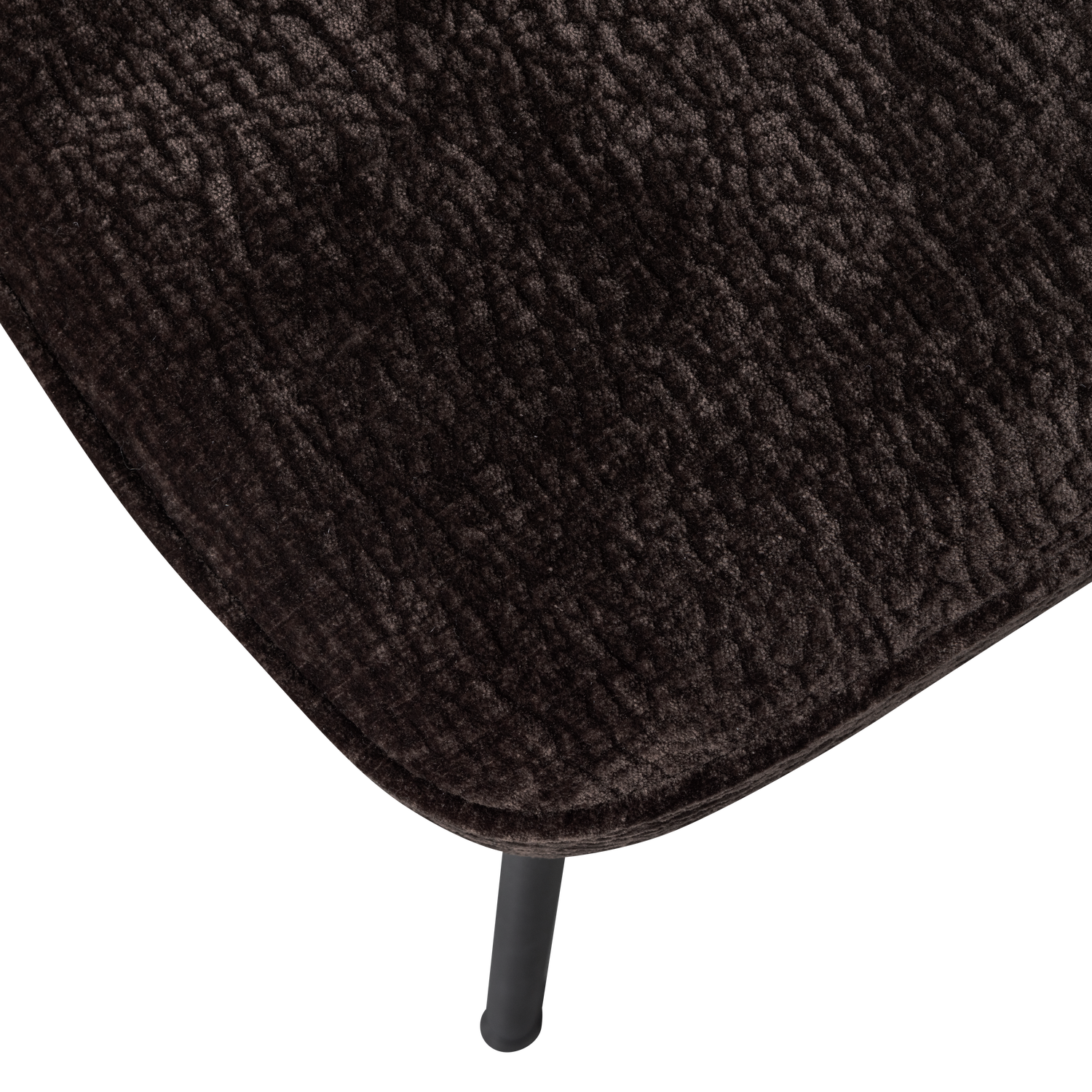 Vogue Eetkamerstoel 3 D Chenille Donkerbruin