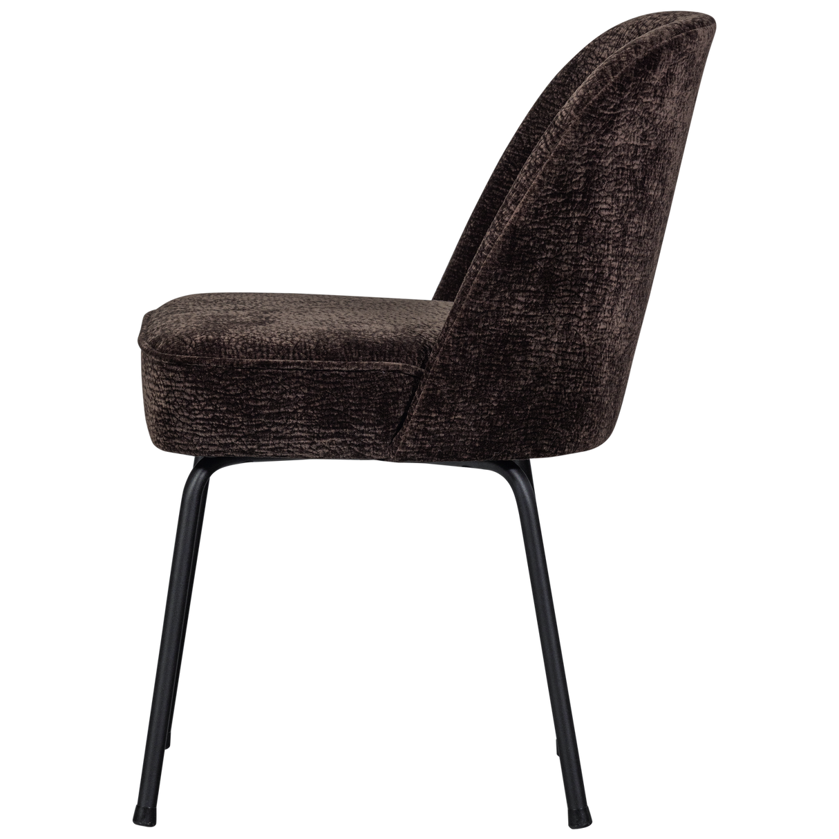 Vogue Eetkamerstoel 3 D Chenille Donkerbruin