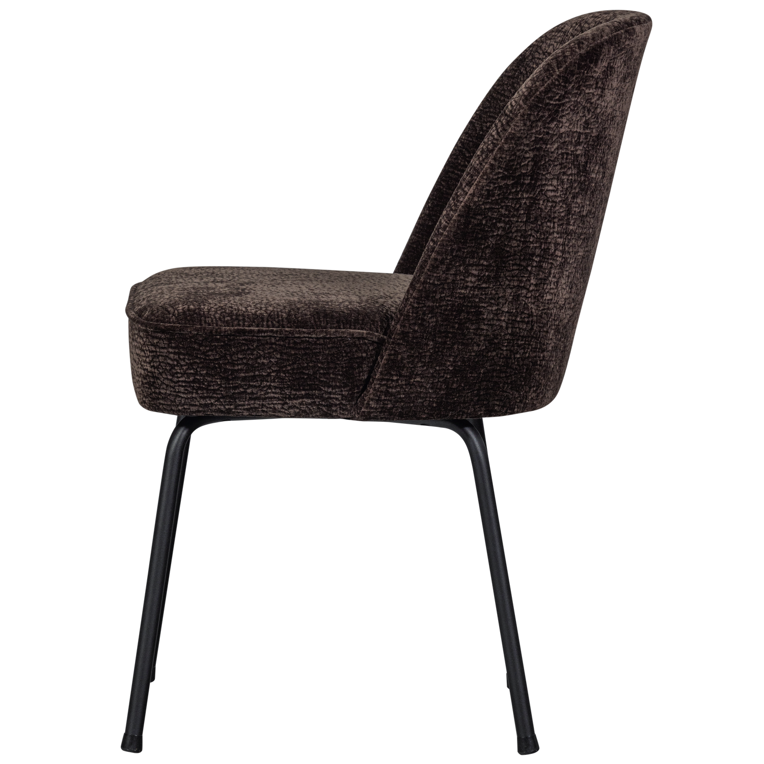 Vogue Eetkamerstoel 3 D Chenille Donkerbruin