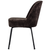 Vogue Eetkamerstoel 3 D Chenille Donkerbruin