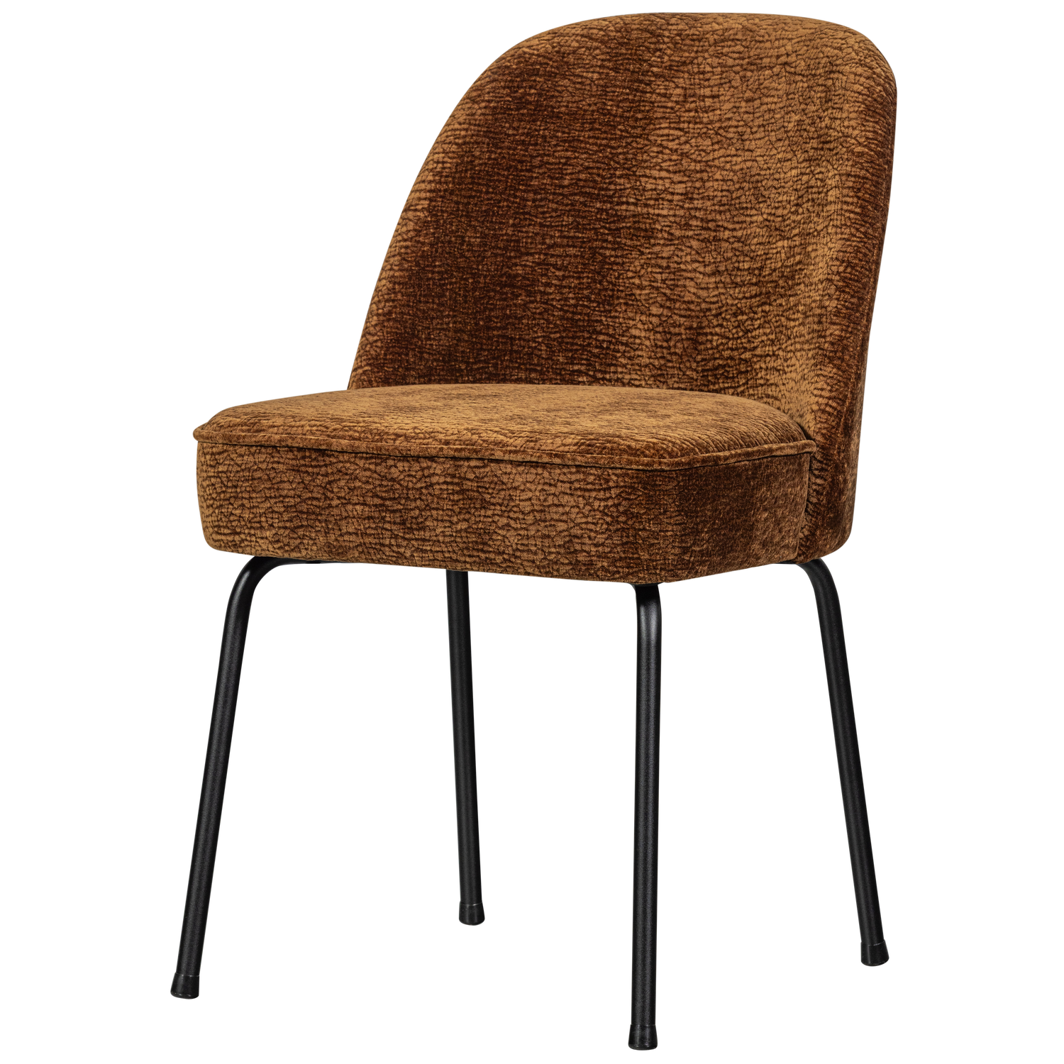 Vogue Eetkamerstoel 3 D Chenille Middenbruin