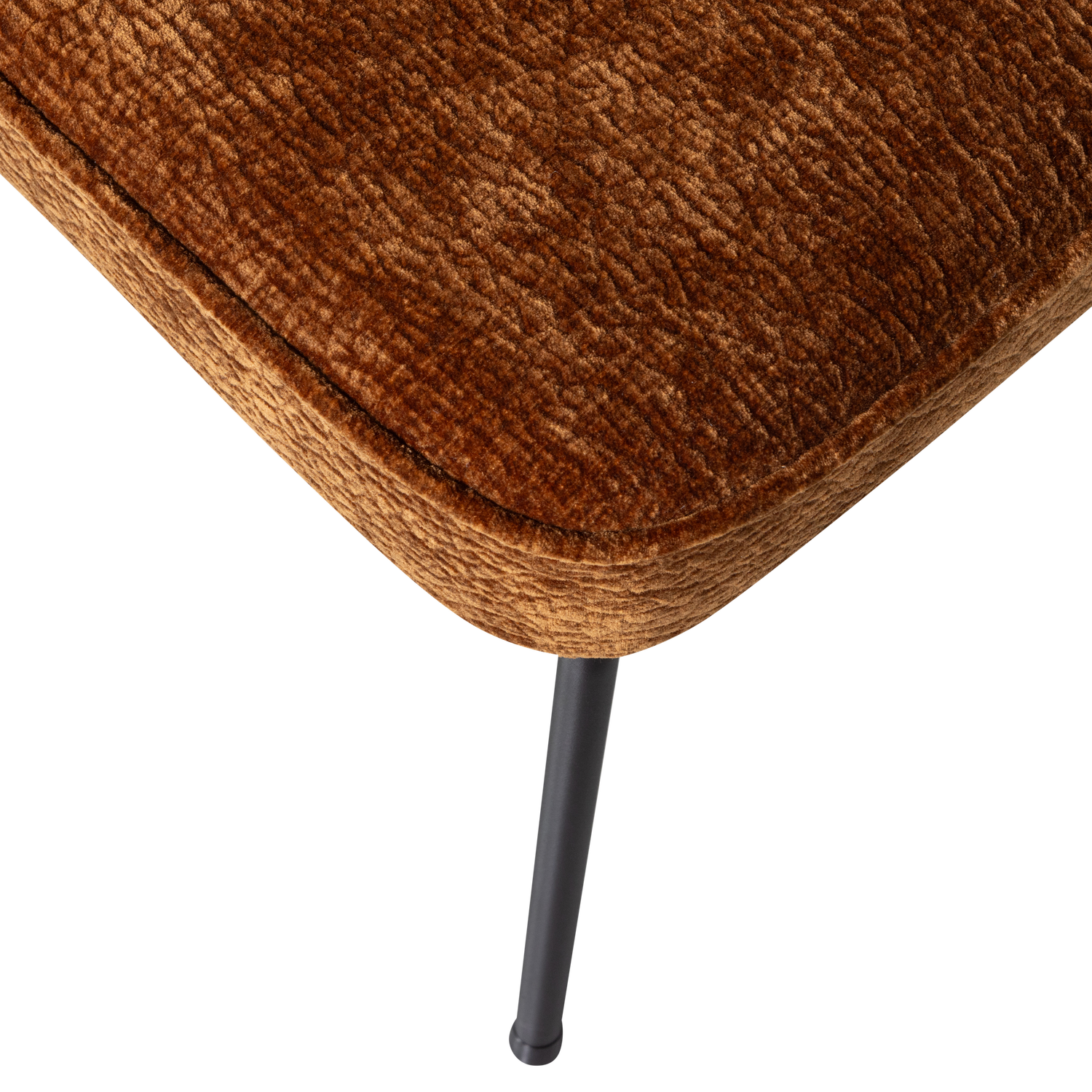Vogue Eetkamerstoel 3 D Chenille Middenbruin