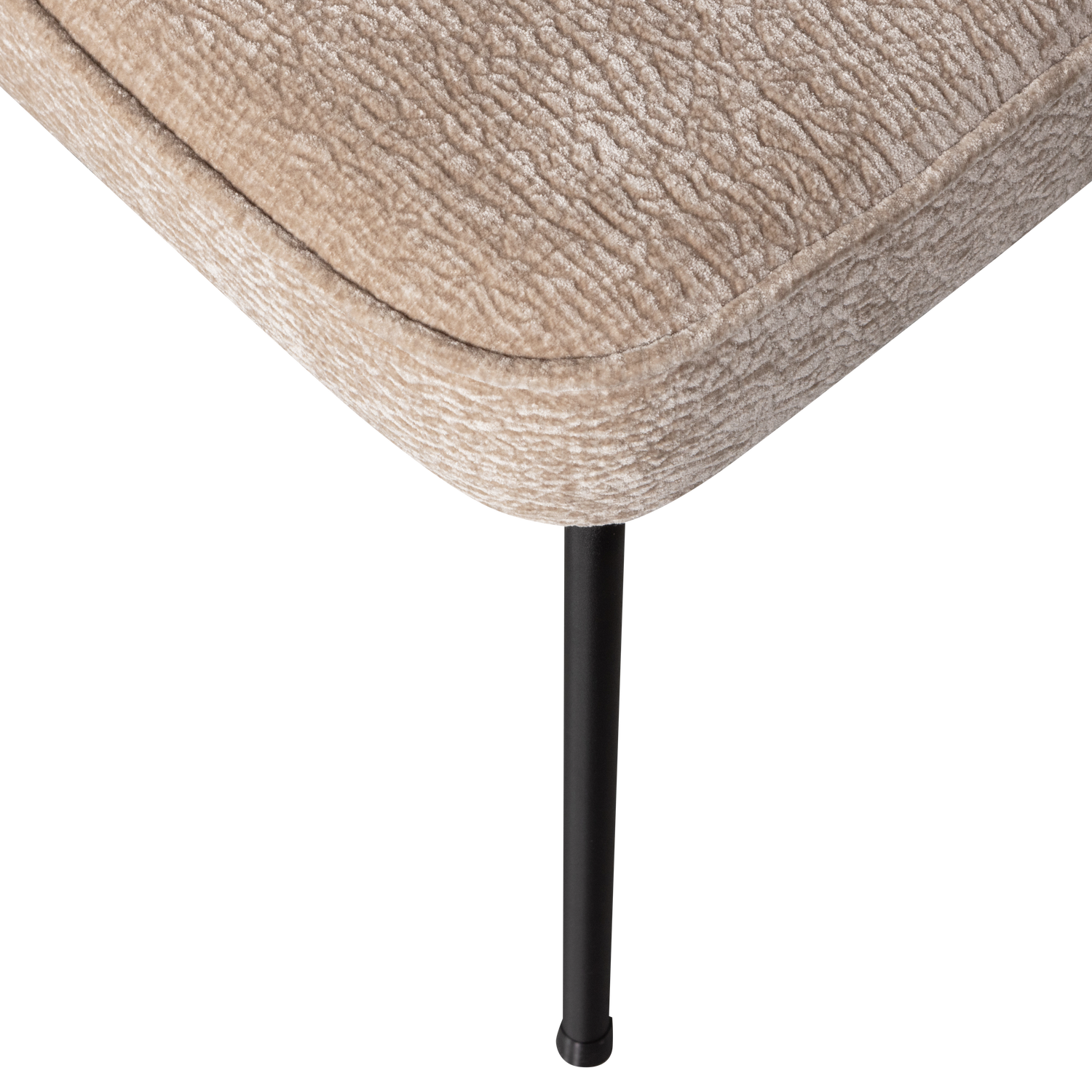 Vogue Eetkamerstoel 3 D Chenille Zand