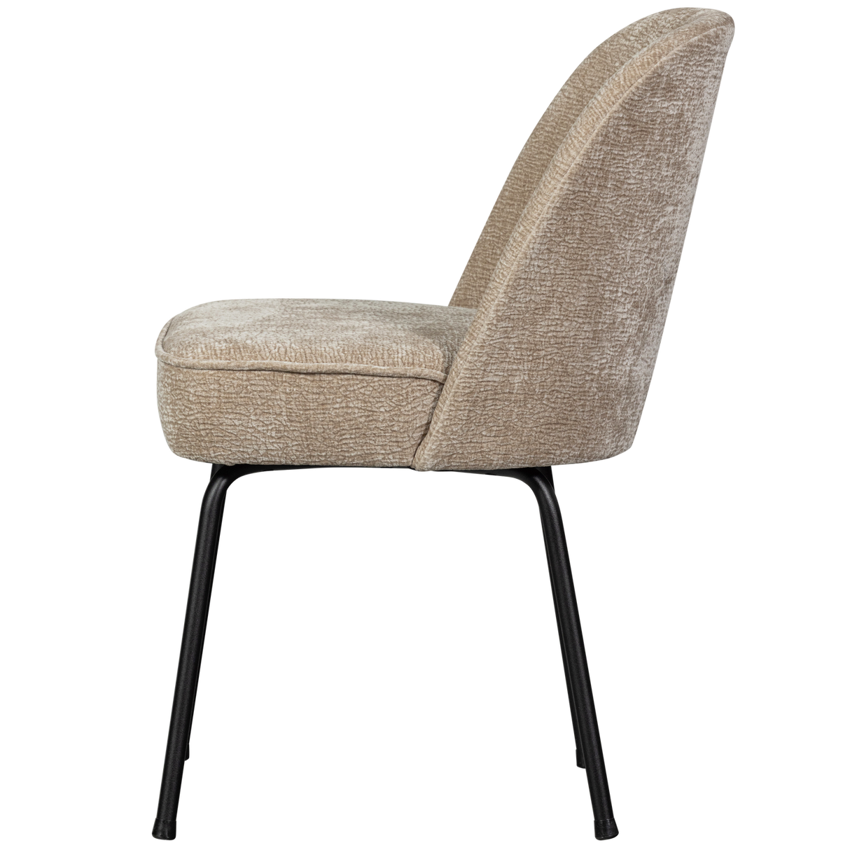 Vogue Eetkamerstoel 3 D Chenille Zand