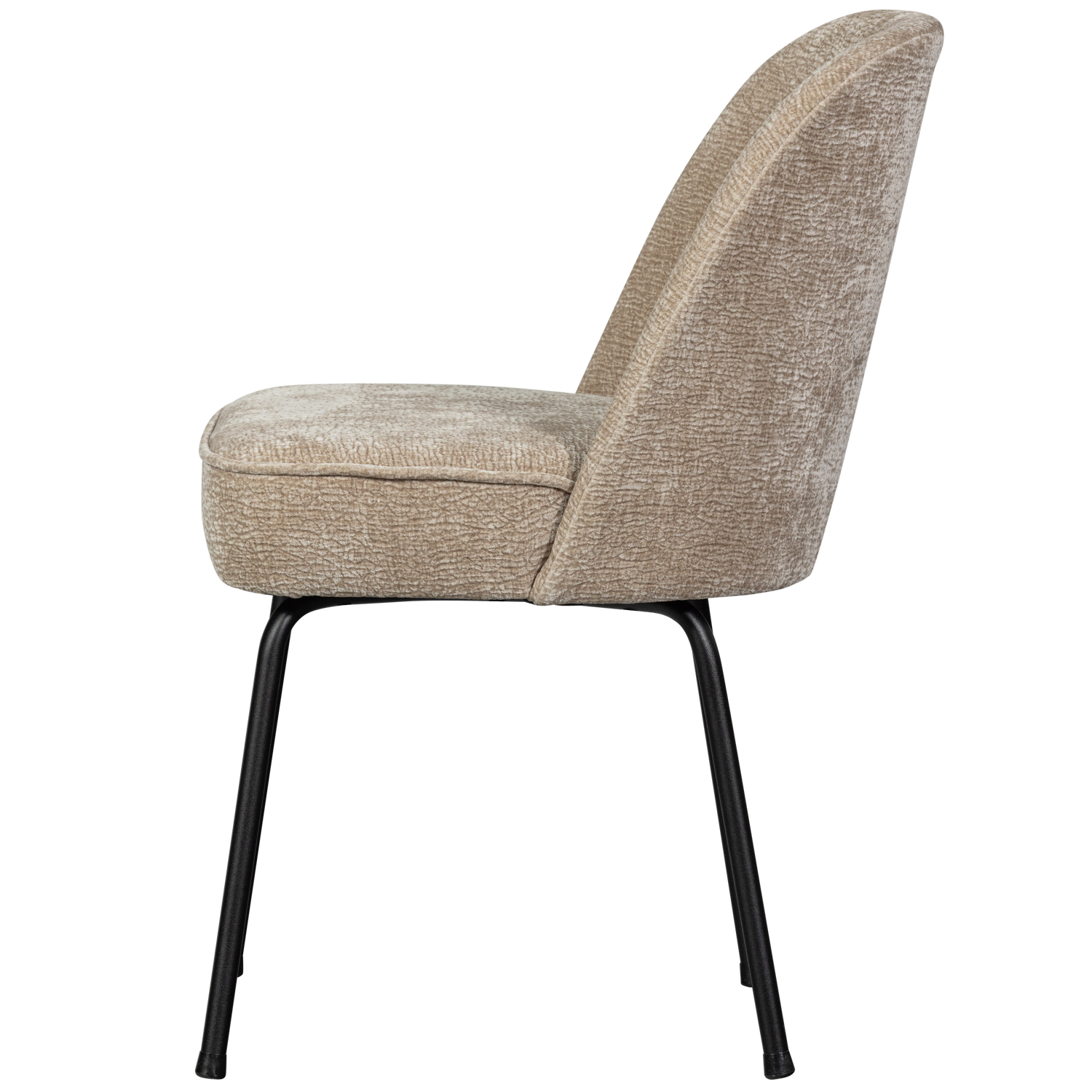 Vogue Eetkamerstoel 3 D Chenille Zand