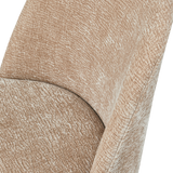 Vogue Eetkamerstoel 3 D Chenille Zand Chrome Poot