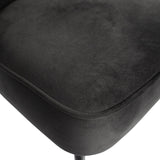 Vogue Eetkamerstoel Velvet Zwart