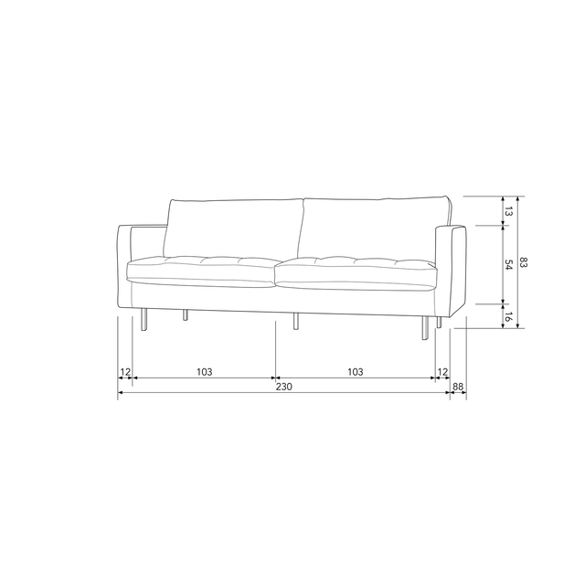 Rodeo Classic 2,5 Zits Bank Velvet Pistache