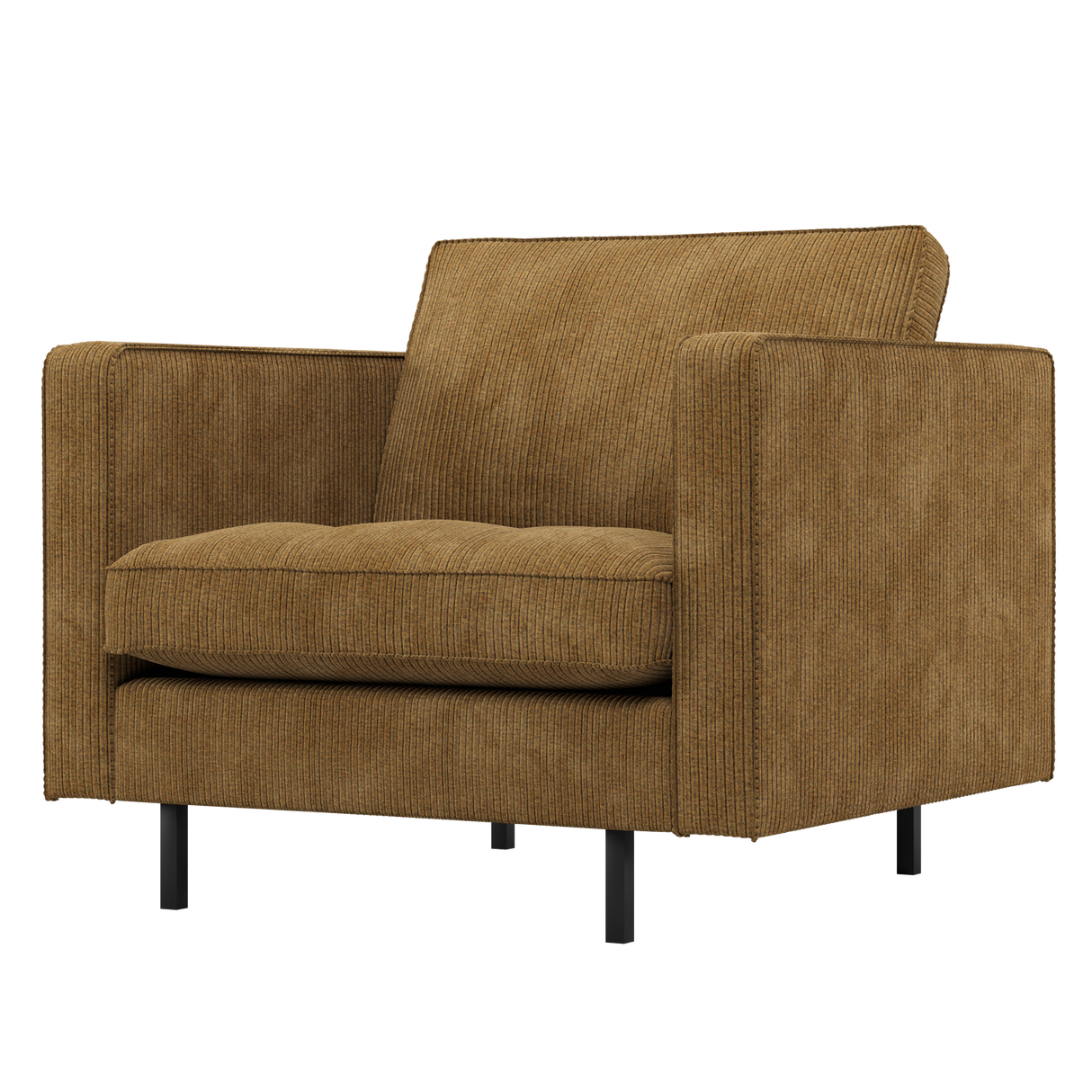 Rodeo Classic Fauteuil Ribstof Honinggeel