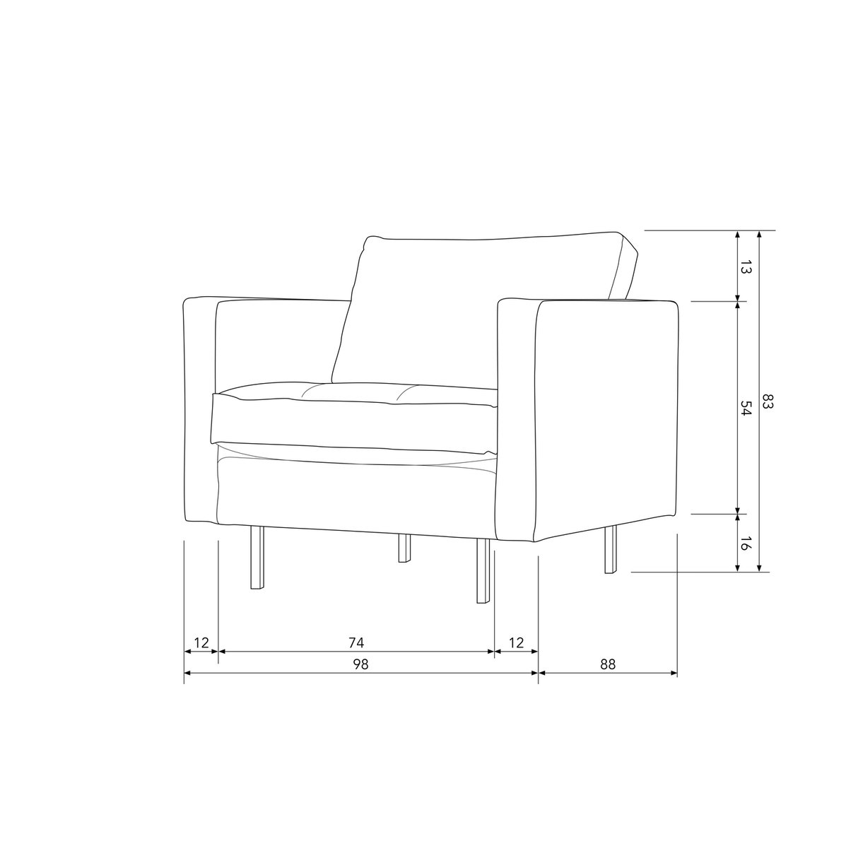 Rodeo Classic Fauteuil Velvet Donkergroen